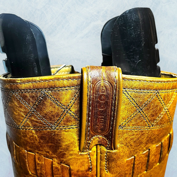 Boulet Vagabond 8674 Cowboy Boots Men’s 7D/Women’s 9 Hillbilly Golden Distress - Picture 11 of 16